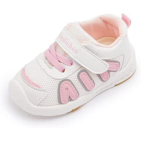 Baby Boys Girls Breathable Comfortable Sneakers Rubber Sole Non-Slip Outdoor First Walkers Shoes 6-24 Months