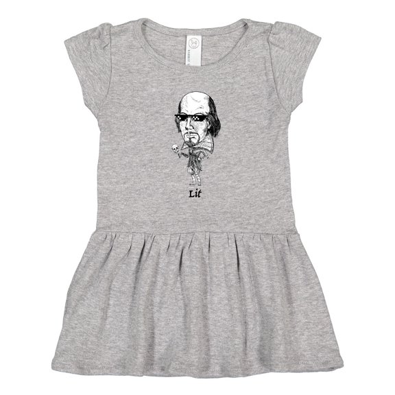 Inktastic Lit Shakespeare bobble Girls Toddler Dress