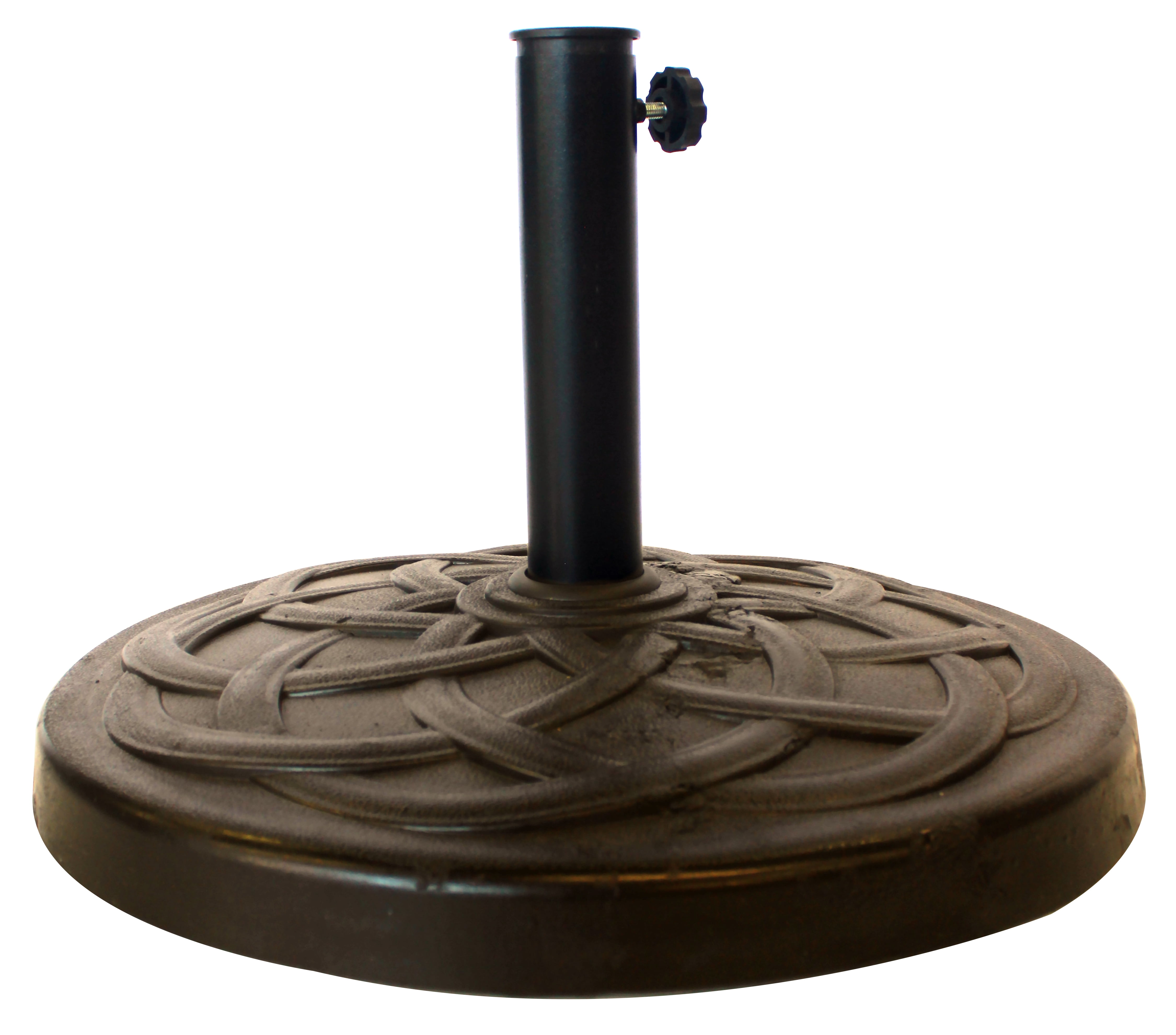 Leigh Country TX 94138 Outdoor 13"H X 17.52" Diameter Patio Umbrella Stand/Base - Bronze