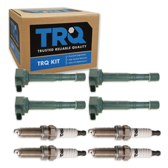 TRQ Ignition Coil & Iridium Spark Plug Kit Set for 2007-2012 Acura RDX New TKA01344