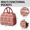 thumbnail image 6 of Womens Red Christmas Santa, Tree and Snowflake Pattern Lunch Box for Work,Insulated Lunch Bag for Women,Loncheras Para Mujer,Leakproof Adult Lunch Bag for Work,Beach,Travel,Picnic,Camping, 6 of 7