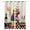 Off-White, variant on Black Kitchen Chef Kitchen Curtains Vintage Cheese Wine Coking Checked Cafe Short Curtains for Bathroom Blackout Window Curtain Small Window Treatment Tier Drapes for Bedroom Living Room 27.5"x39"x2