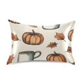 thumbnail image 7 of Yayeee Pillowcase King Size Set of 2 Satin Wrinkle Resistant Pillow Case, Fall Leaves, 7 of 7