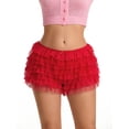 thumbnail image 1 of Gupgi Women Lace Bloomers Ruffle Shorts Sweet Layered Pettipants Elastic Short Pants, 1 of 8