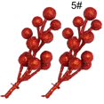 thumbnail image 3 of Coofit Christmas Berry 12-head Glitter Artificial Small Berry Pick Xmas Tree Decor, 3 of 10