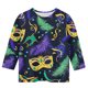 thumbnail image 4 of Blusas y camisas de manga larga con cuello redondo para niños Estampado de carnaval Camisa y top de manga 3/4 / cuello redondo tres cuartos para niños Top de poliéster para niños, 4 of 5