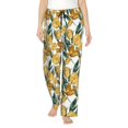 thumbnail image 2 of Lsque Yellow Tulips Print Women's Pajama Pants, Lounge Pant - Comfortable Home Wear,Elastic Waistband, Stylish Design-XX-Large, 2 of 9