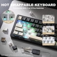 thumbnail image 4 of YUNZII AL71 75% Mechanical Keyboard, Black/Crystal White Switch - Black, 4 of 5