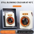 thumbnail image 4 of COM1950s Portable Air Conditioner Fan, 3-in-1 Personal Air Cooler with Mist Spray Humidifier, 5 Speeds & 3 Light Modes, Quiet USB Rechargeable Desktop Fan for Home Office Bedroom Travel, 4 of 7