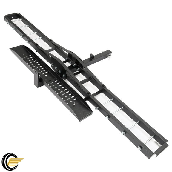 Motorcycle Scooter Dirt Bike Carrier Hauler Hitch Mount Bike Rack Ramp 500LBS