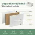 thumbnail image 4 of SLOK 9 Drawer Fabric Dresser, Bedroom Closet Organizer Storage Cabinet for Hallway/Entryway, White, 4 of 9