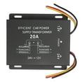 thumbnail image 2 of Car Voltage Regulator Reducer, 24V To 12V Voltage Converter Metal Shell Memory Function Wear Resistant Over Temperature Guard  for SUVs 10A 120W,15A 180W,20A 240W,30A 360W, 2 of 7