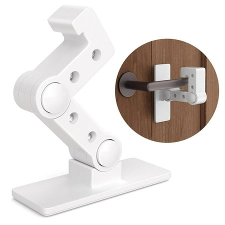 Child Proof Door Lever Lock - 3Pack Baby Proofing Door Locks for Kids Safety, 3M Adhesive Door Handle Lock Prevent Toddlers from Opening Doors, Adjustable Cabinet Locks Baby Safety Products