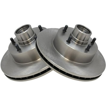 Front Brake Rotor Set 2 Piece - Compatible with 1983 - 1986 Pontiac Parisienne Sedan 1984 1985
