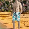 thumbnail image 5 of Binienty Men's Board Shorts Swim Trunks With Tropical Leaf Print - Quick Dry for Beach Swimming and Summer Vacation, 5 of 5