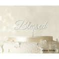 thumbnail image 1 of Monogram Cake Topper Personalized Mirror Cake Topper Color Option Available 5-7 Inches Wide, 1 of 1