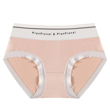 HCURIBAD Panties for Women Clearance Women s Modal Thin Panties Breathable No Trace Hip Wrap Triangle Panties Seamless Underwear Cotton Underwear No Show Underwear  1x Ladies Panty Pink XL