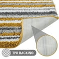 thumbnail image 7 of Better Trends 20" x 20" U-Shape Toilet Rug, 100% Polyester Non Reversible Tufted Bathroom Rug, Contour Mat, Water Absorbent, Machine Washable, Toilet Base Rug Griffie Collection - Yellow, 7 of 7