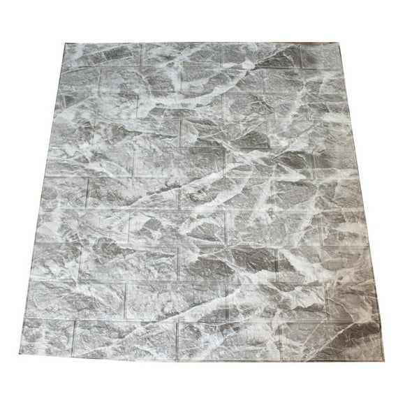 Panel Decorativo 3D JAUZ Paquete de 10 Piezas de 70x77 cm Color Gris Modelo Mosaico Azulejo JAUZ Mosaico Azulejo