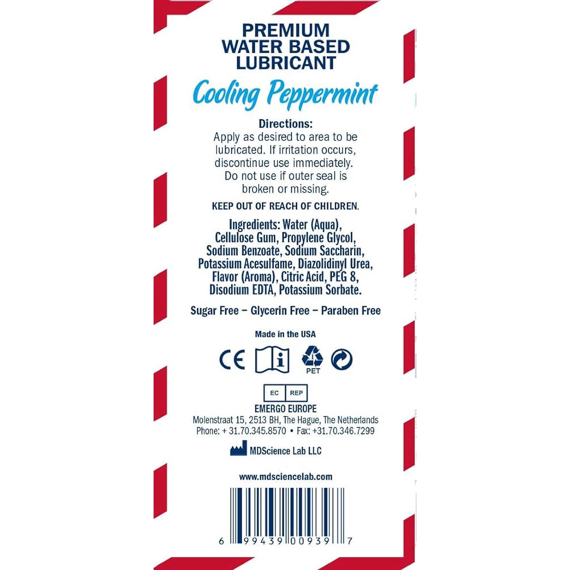 Swiss Navy Personal Lubricating Flavor - Cooling Peppermint 4oz