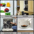 thumbnail image 3 of 32Pcs Wheat Straw Dinnerware Sets, Service for 8, Includes Plates & Bowls, Black Plastic, Microwave & Dishwasher Safe, Durable Party Tableware, Ideal for Valentine's Day, 3 of 10