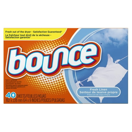 Bounce Fabric Softener Dryer Sheets, Fresh Linen, 40 Ct