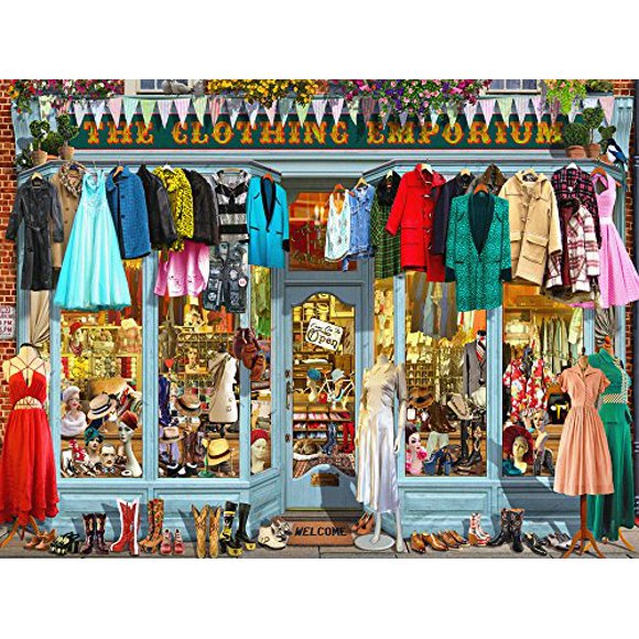 Vermont Christmas Company The Clothing Emporium Jigsaw Puzzle 550 Piece