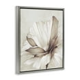 thumbnail image 4 of Stupell Industries White Flower Petals Botanical & Floral Painting Gray Floater Framed Art Print Wall Art, 25 x 31, 4 of 10