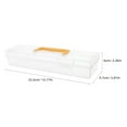 thumbnail image 2 of Caja organizadora transparente con asa, multifuncional, de plástico, para guardar herramientas, pinceles, reglas, tornillos y piezas pequeñas, 2 of 8