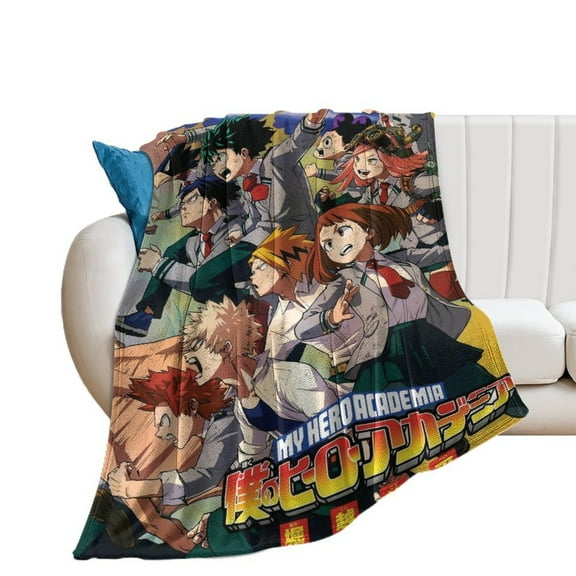 My Hero Academia Season Luxury Flannel Blanket - Super Soft Anti-Static Plush Warm Blanket for Sofa Bed - Extra Large Cozy Blanket for Men and Women, Home Decor Gift.