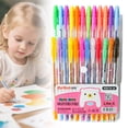 thumbnail image 2 of YEESHU Glitter Gel Pens Set, 24 Colors Sparkle Gel Marker for Adult Coloring Books, Shimmer Pen for Journaling Crafting Doodling Drawing Art Supply Use, 2 of 8