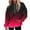 Red, variant on Women's Hoodies Plus Size Fashion Gradient Printed Hooded Sweatshirts Fall Winter Long Sleeved Pullover Tops Casual Loose Hoody Jacket Outwears with Pocket