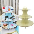 thumbnail image 1 of Disposable Cake Holder3 Tier Disposable Dessert Cake Holder Cupcake Display Precision Engineered, 1 of 5