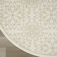 thumbnail image 6 of Nourison Jubilant 5'3" x Round Ivory Beige Farmhouse Indoor Rug, 6 of 8