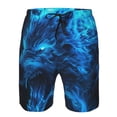 thumbnail image 3 of Fotbe Wolf Trajes de Baño Estampados para Hombre, Shorts de Verano de Secado Rápido, Ropa de Playa, Bañadores-XX-Large, 3 of 6