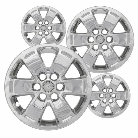 Set of 4 16" Chrome ABS Wheel Skins Compatible with 2015-2022 Chevrolet Colorado LT, WT, Z71, 2015-2020 Colorado Base, 2017-2022 Colorado ZR2 Impostors for 94775676 Wheel Series
