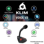Pre-Owned KLIM Voice V2 USB Gaming Microphone, Desktop Stand, Mic Ideal for Gaming, Recording, Speech Recognition, Streaming, YouTube Podcast + PC, Mac, PS4, - Red (Refurbished: Good)