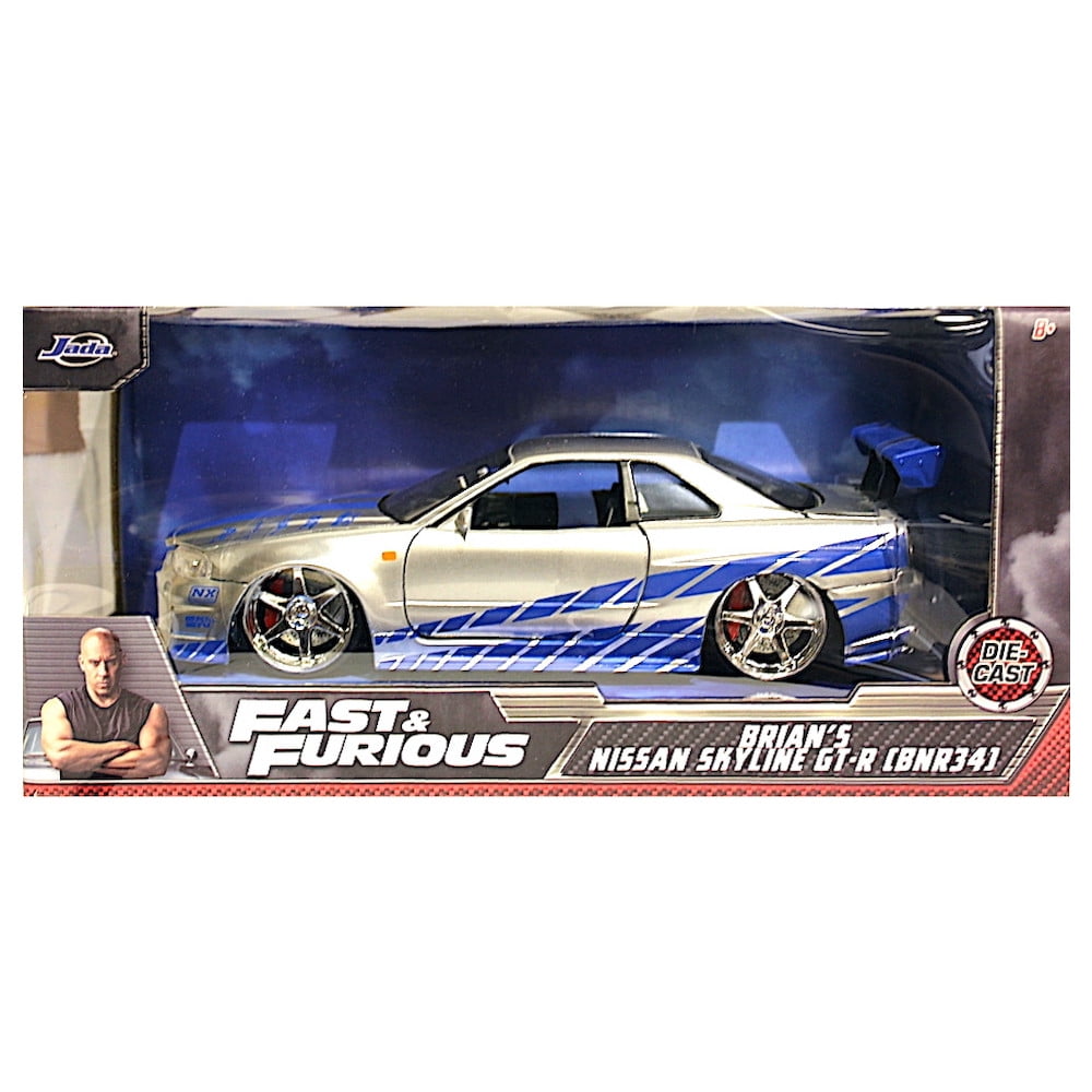 Jada Big Time Muscle 2002 Nissa GT-R (R34) Toy Vehicle