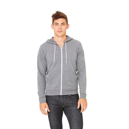 Bella & Canvas Men s Sponge Fleece Full Zip Hoodie