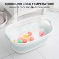 Portable Indoor Puppy Bath Tub, Foldable Baby Wash Basin, Collapsible