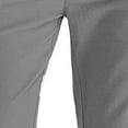 thumbnail image 6 of Mchoice Mens Pants business loose large size elastic waist Trousers Cotton Drawstring Solid Color Straight Long Pants with Pockets, 6 of 7