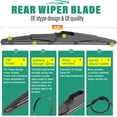 thumbnail image 4 of 26" 18" 13" Windshield Wiper Blades Replacement for Kia Telluride 2020 2021 2022 2023 2024 2025 Sedona 2015-2021 Premium All Weather Front Rear Wipers Set - OEM Quality (Pack of 3), 4 of 14