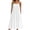White, variant on Horkkom Spaghetti Strap Dresses for Women V Neck Short Sleeve Solid Color Maxi Dresses Pleated Loose Casual Dresses, S-2XL