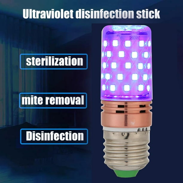 E27 60 LED UV Germicida Lámpara de maíz Hogar Esterilizar Desinfección Bombilla