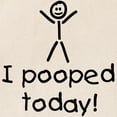 thumbnail image 2 of CafePress - I Pooped Today Silly Tote Bag - Unisex Canvas Tote Bag, Beige, 1-Piece, 2 of 7