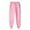 Pink, variant on Comfy Cotton Fleece Sweatpants Drawstring Warm Elastic Waist Sports Gym Joggers Pants with Pockets Activewear (XL, White)