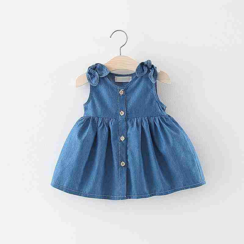 Denim dress for baby girl Clearance