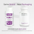 thumbnail image 3 of SuperSmart - SAM-e 200 mg (S-Adenosyl Methionine) | Non-GMO & Gluten Free - 60 DR Capsules, 3 of 9
