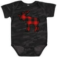 thumbnail image 3 of Inktastic Moose Silhouette Plaid Boys or Girls Baby Bodysuit, 3 of 5