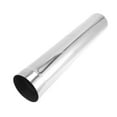 thumbnail image 1 of Tubo de escape recto de 4.75" OD Unique Bargains, longitud de 25 pulgadas, tono plateado, 1 of 1